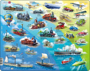 legpuzzel Maxi Historie Voertuigen 54 stukjes