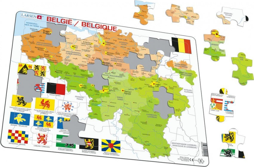 legpuzzel Maxi België junior karton 48 stukjes