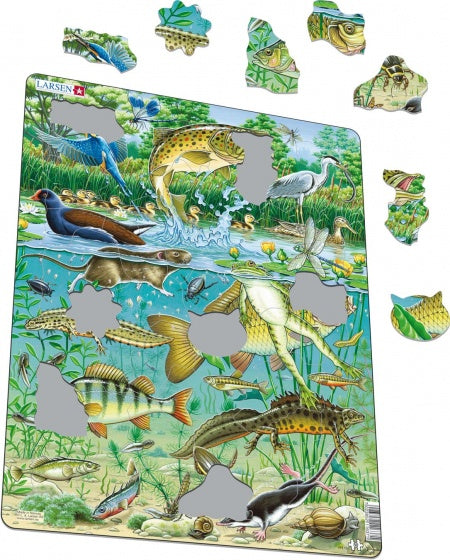 legpuzzel Maxi Vijver junior karton 50 stukjes