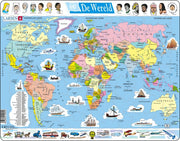 legpuzzel Maxi Wereld junior karton 107 stukjes
