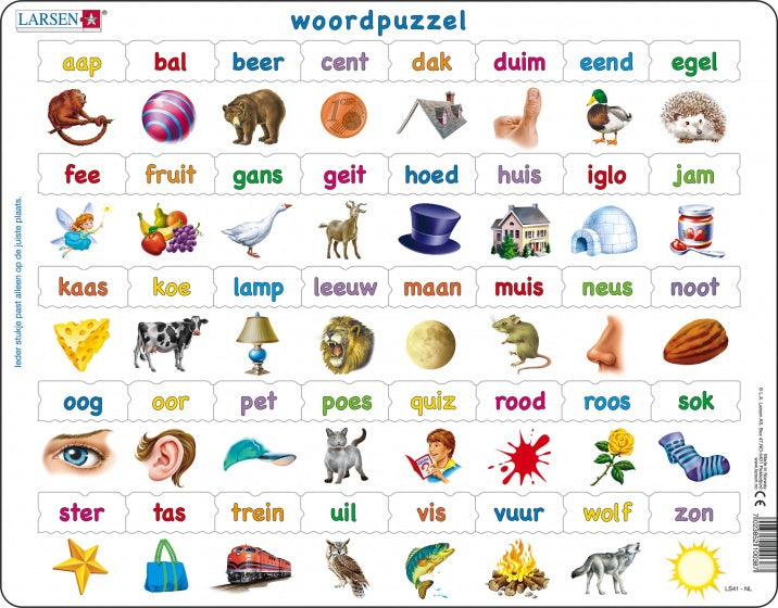 legpuzzel Maxi Woordpuzzel 40 stukjes