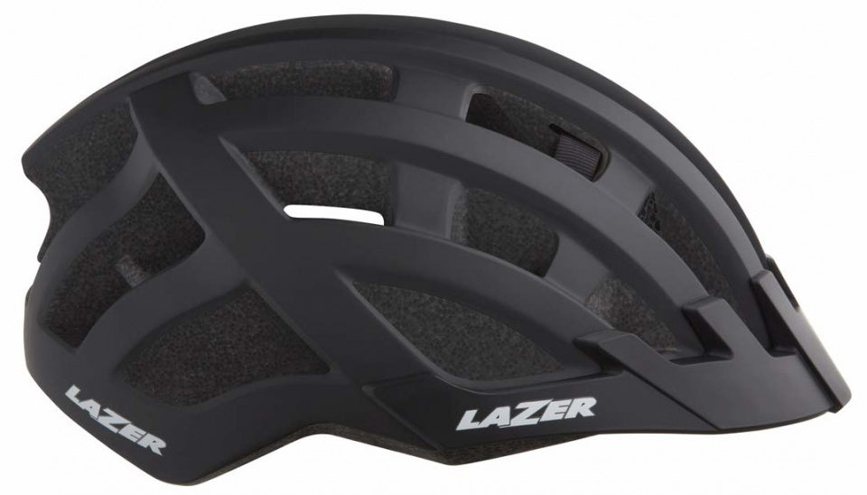fietshelm Compact Deluxe unisex zwart maat 54-61 cm