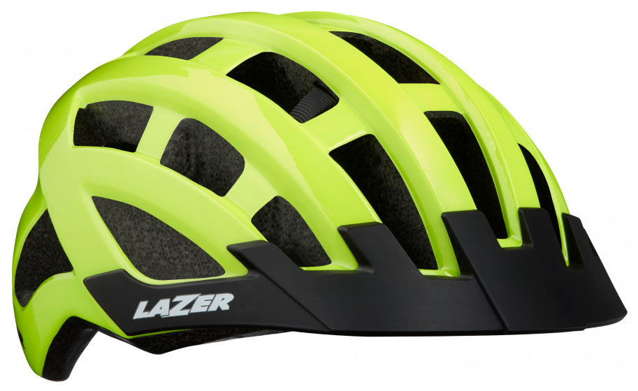 fietshelm Compact unisex geel maat one-size