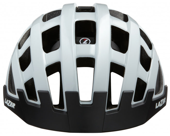 fietshelm Compact unisex wit maat one-size
