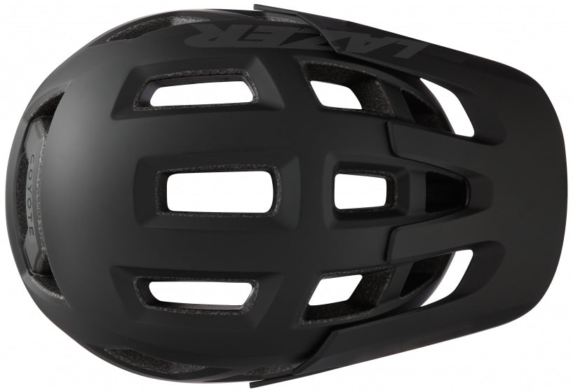 fietshelm Coyote unisex zwart maat 58-61 cm