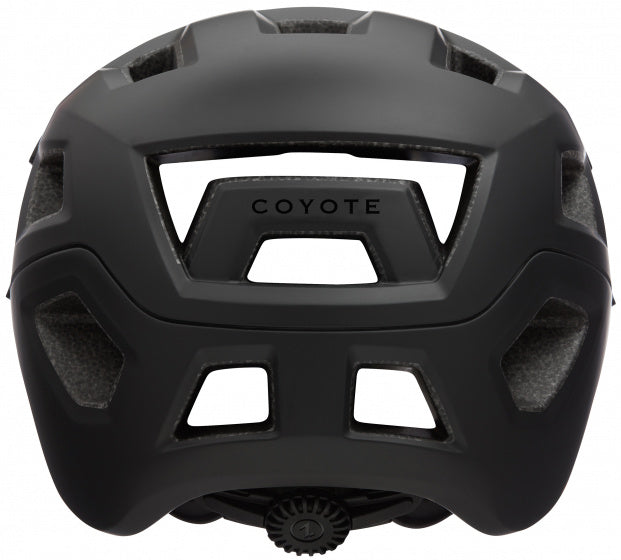 fietshelm Coyote unisex zwart maat 58-61 cm