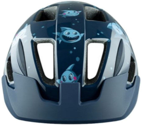 fietshelm Lil' Gekko Sharky junior 46-50 cm donkerblauw