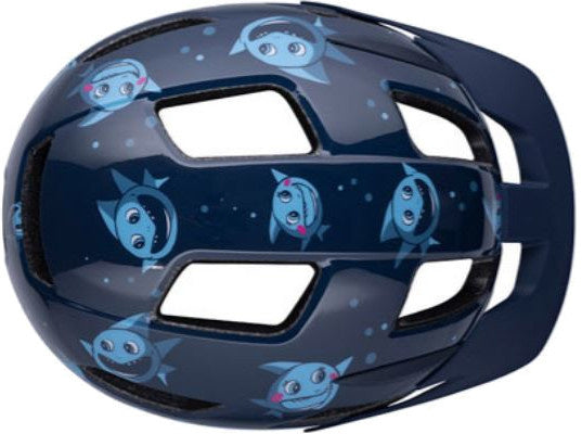 fietshelm Lil' Gekko Sharky junior 46-50 cm donkerblauw