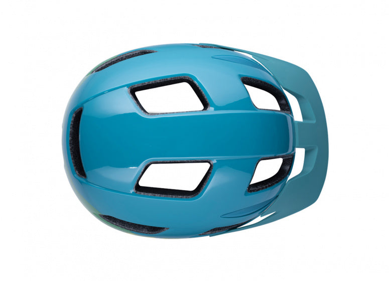 kinderhelm Gekko junior blauw/geel maat 50-56 cm