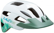 kinderhelm Gekko junior wit/groen maat 50-56 cm