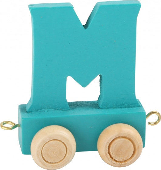 treinletter M blauw 6