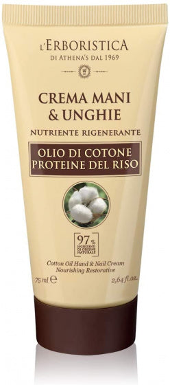 hand- en nagelcrème Cotton 75 ml vegan wit