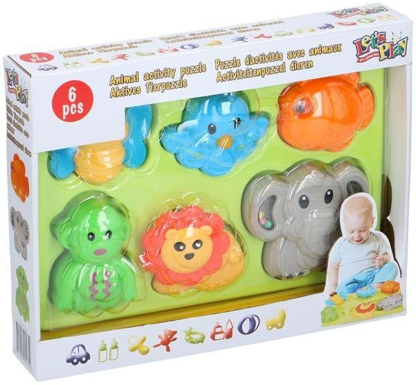 activiteitenpuzzel dieren 17 cm 6-delig