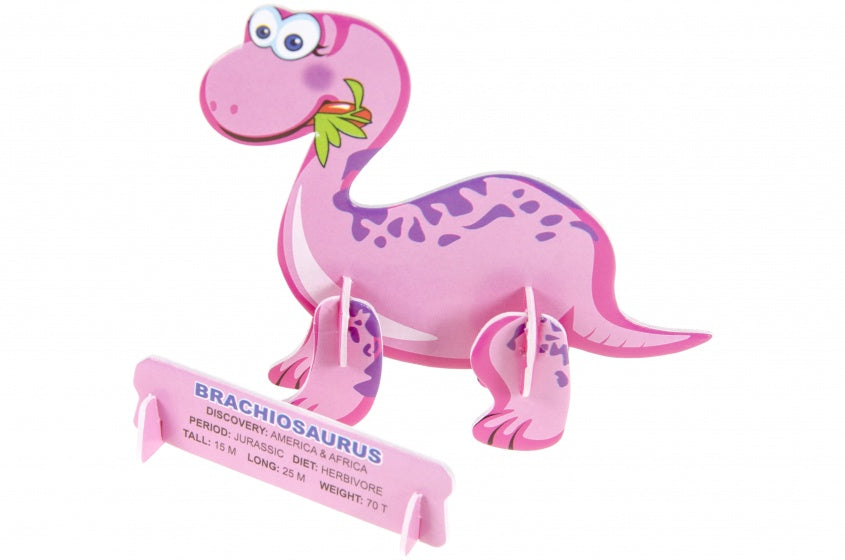 3D puzzel brachiosaurus 7 stukjes
