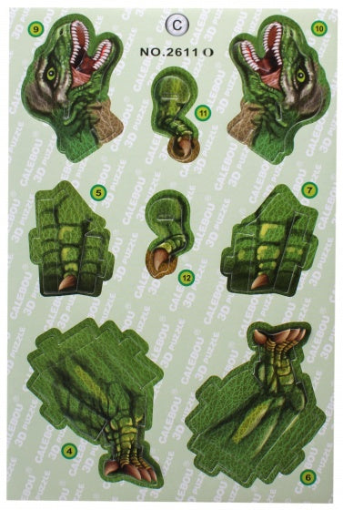 3D puzzel tyrannosaurus 14 stukjes