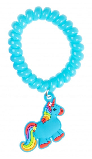 armband eenhoorn 5 cm blauw