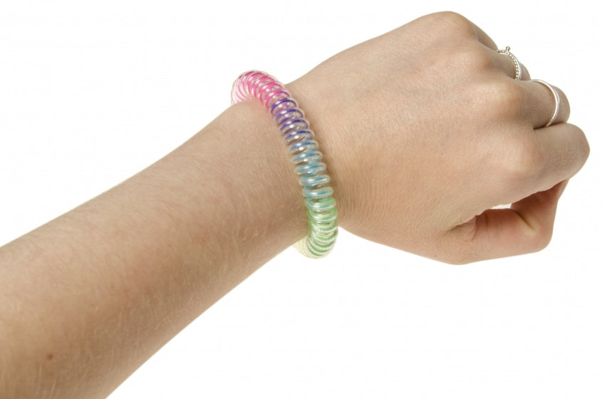Armband spiraal regenboogkleuren