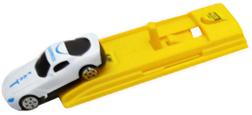 auto met starter geel/wit 12