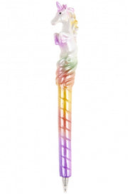Balpen eenhoorn paars 17 cm
