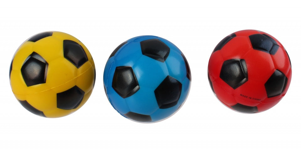 beachball voetballetjes 6 cm 3 stuks
