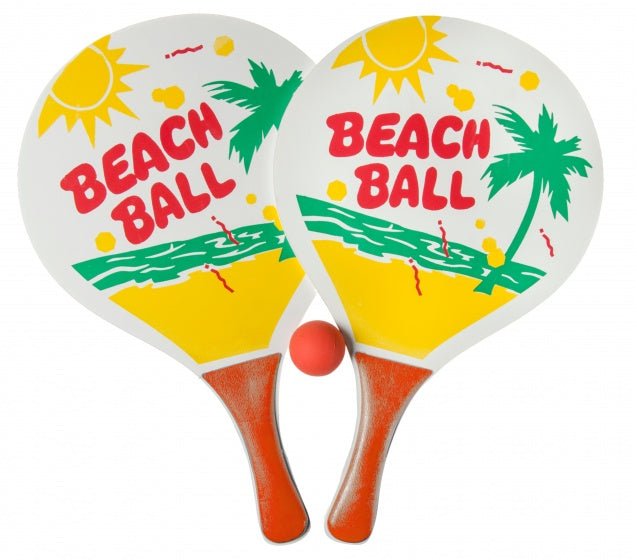 beachballset 3-delig 38 cm rood