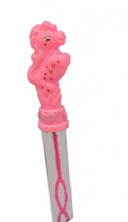 bellenblaas roze paard