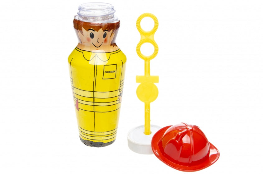 bellenblaas Brandweer 15 cm geel