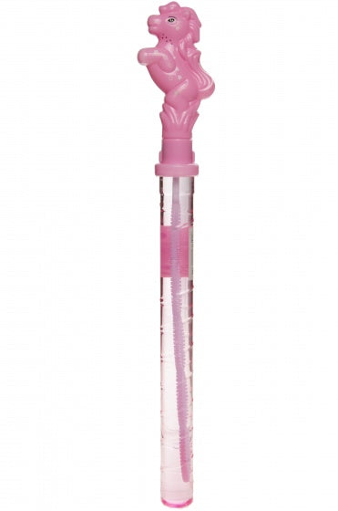 bellenblaasstok paard roze 38 cm