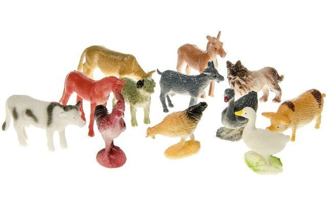 boerderijdieren speelset 12-delig