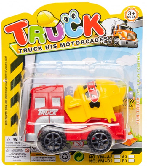 bouwvoertuig 10 cm rode cementwagen