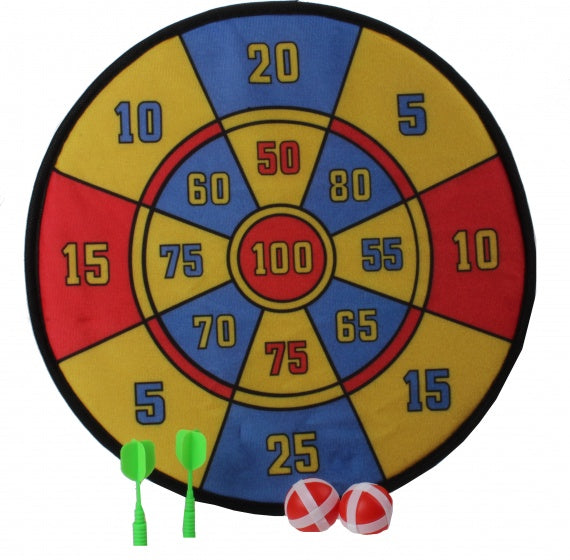 dartbord klittenband 35 cm 4-delig