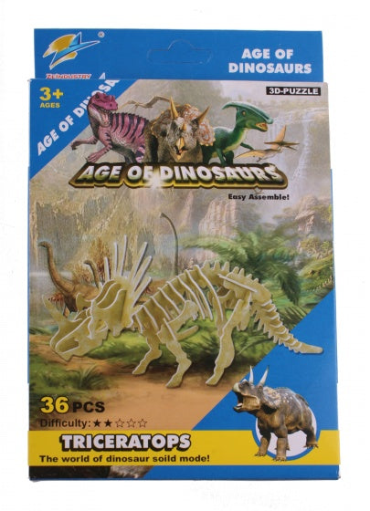 dinosaurus bouwpakket Triceratops 36-delig