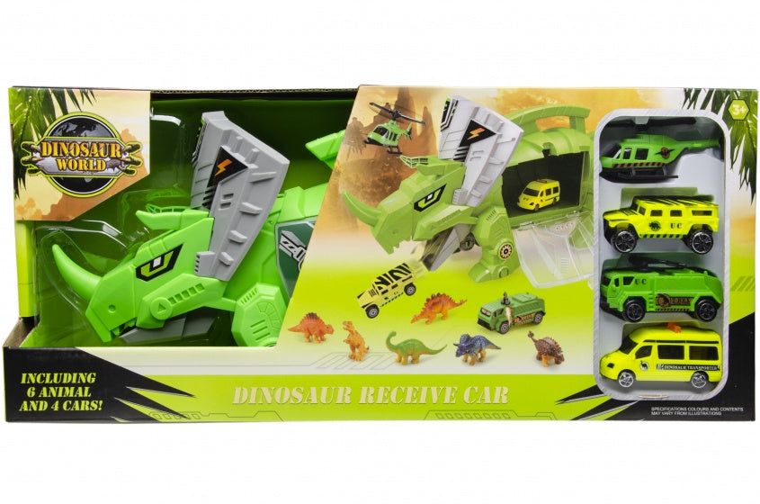 dinotransporter 'Dinosaur World' 11-delig multicolor
