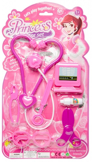 doktersset Princess 7-delig paars