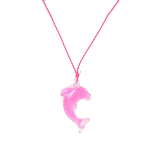 Dolfijnenketting roze