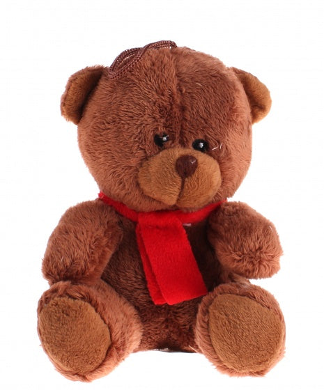 knuffelbeer junior 16 cm pluche donkerbruin