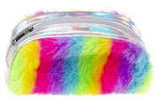 etui Glitter regenboog zilver