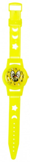 geduldspel doolhof horloge 19 cm geel