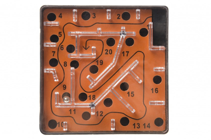geduldspel doolhoof 10 cm oranje