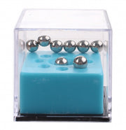 geduldspel in kubus balletjes blauw