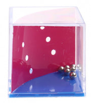 geduldspel in kubus boog blauw/paars