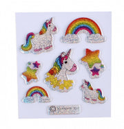 glitterstickers eenhoorn 7 x 11