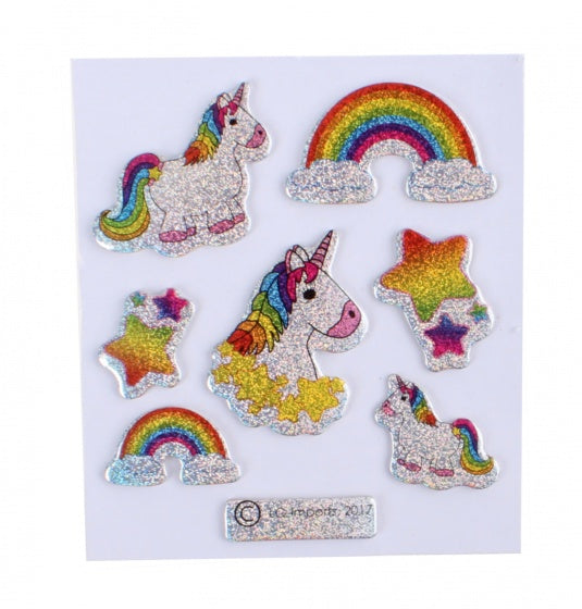 glitterstickers eenhoorn 7 x 11