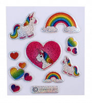 glitterstickers eenhoorn 7 x 11