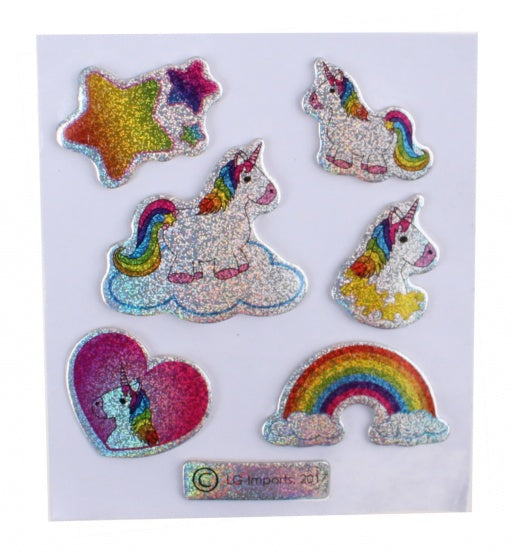 glitterstickers eenhoorn 7 x 11