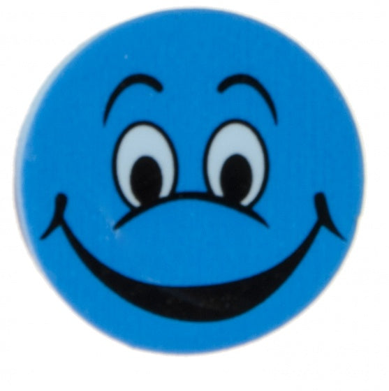 Gum met lachgezicht blauw 4 stuks