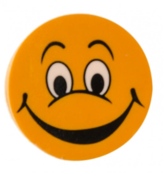 Gum met lachgezicht oranje 4 stuks