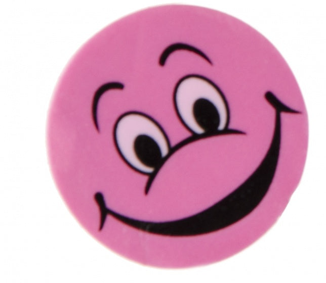 Gum met lachgezicht roze 4 stuks