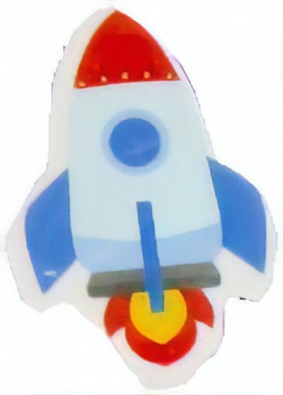 gum raket 6 cm wit