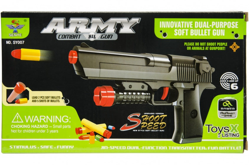 handgun pistool 24 cm zwart